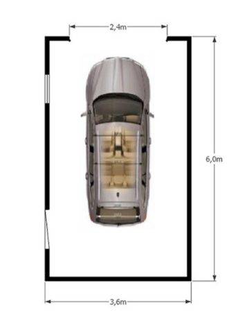 Оптимальные размеры гаража на 1,2 и 3 машины: как рассчитать минимальную ширину на один автомобиль в частном доме