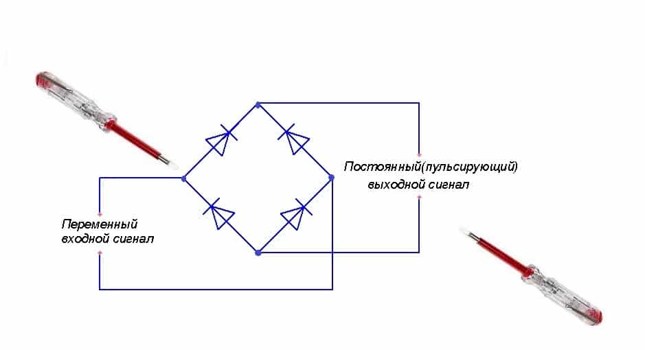 Прозвонить диодный мост генератора